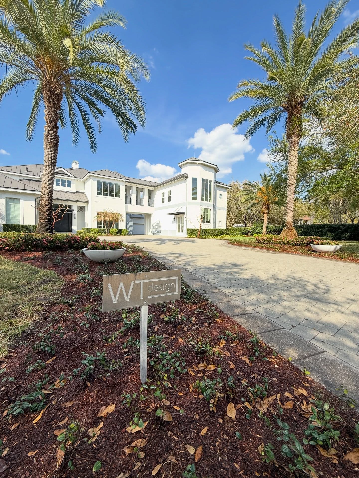 William Thomas Design yard sign at a luxury home project